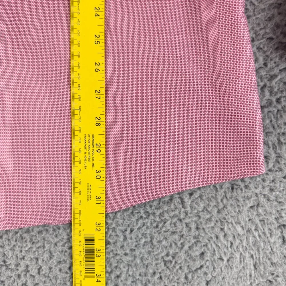 Charles Tyrwhitt Button-Up Dress Shirt Mens Large Pink‎ Extra Slim Fit Non-Iron